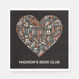 Custom Name / Text Book Lover's Napkins