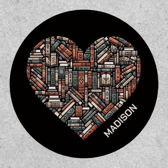 Custom Name / Text Book Lover's Patch (Front)