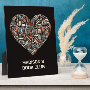 Custom Name / Text Book Lover's Plaque