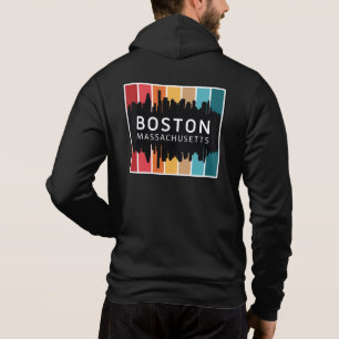 Custom Name / Text Boston Massachusetts Hoodie