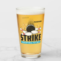 Custom Name & Text Bowling Strike
