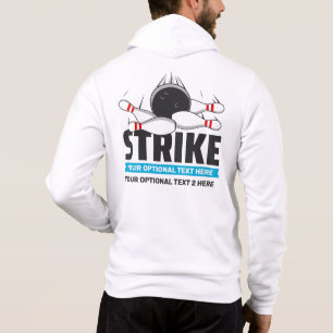 Custom Name & Text Bowling Strike Hoodie