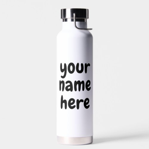 Custom Name Text Bubbly Chewy Cute Water Bottle