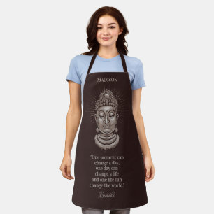 Custom name & text Buddha Quote Apron