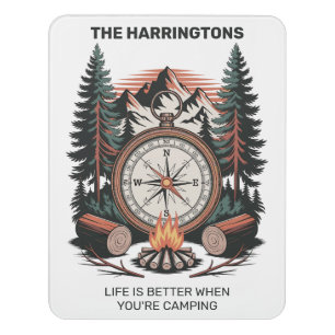 Custom Name & Text Camping Door Sign