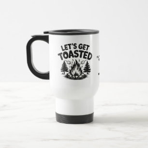 Custom Name & Text Camping Travel Mug