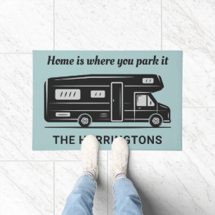 Custom name, text & color Camper Van Doormat