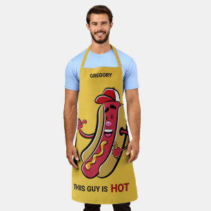 Custom Name, Text & Color Hot Dog Apron