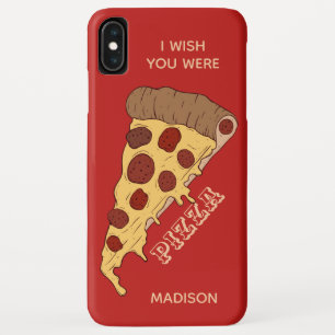 Custom name, text & color Pizza Slice phone cases