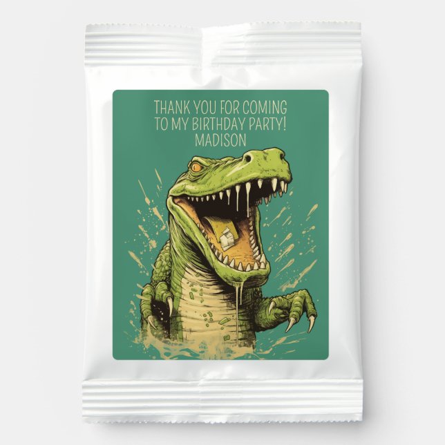 Custom Name / Text Crocodile Lemonade Drink Mix (Front)