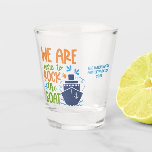 Custom Name  Text Cruise Shot Glass