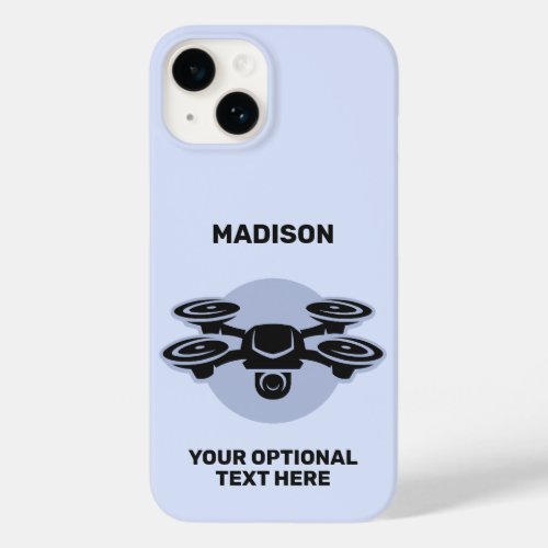 Custom Name  Text Drone Case_Mate iPhone 14 Case
