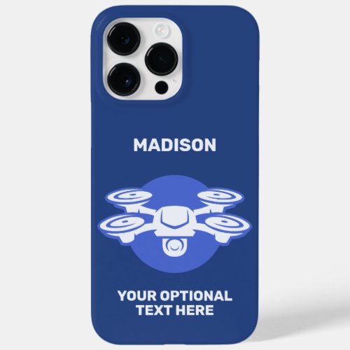 Custom Name  Text Drone Case_Mate iPhone 14 Pro Max Case