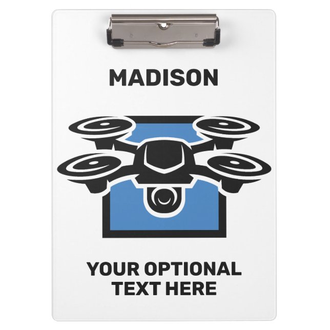 Custom Name & Text Drone Clipboard (Front)