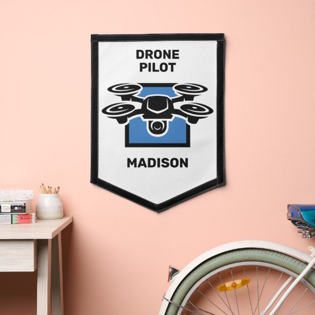 Custom Name & Text Drone Pennant (Insitu 2)