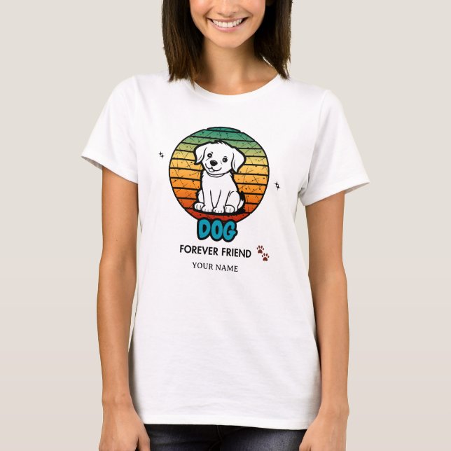 Custom Name & Text Editable T-Shirt – Personalized (Front)