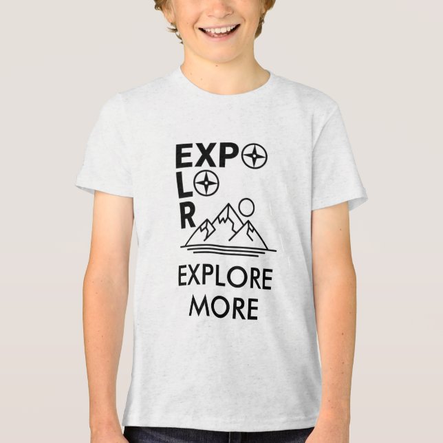 Custom Name & Text Editable T-Shirt – Personalized Tri-Blend Shirt (Front)