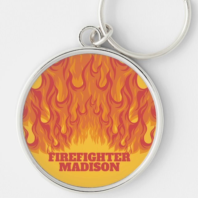Custom name/text FIRE key chains (Front)