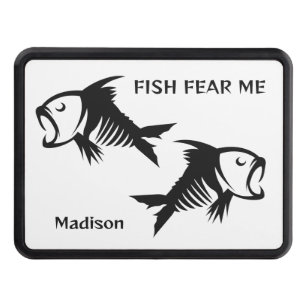 Custom Name & Text Fish Hitch Cover