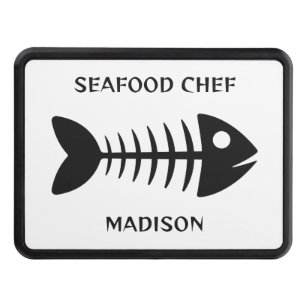 Custom Name & Text Fish Hitch Cover