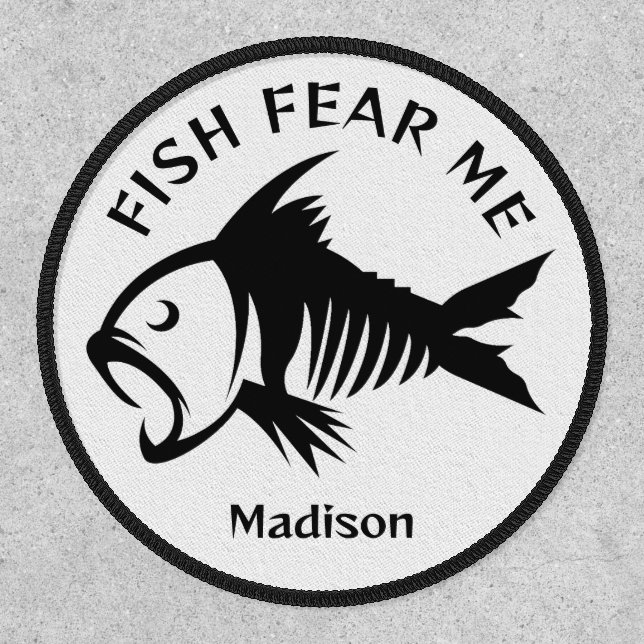 Custom Name & Text Fish Patch (Front)