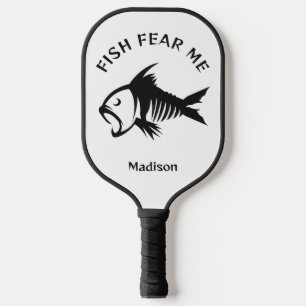 Custom Name & Text Fish Pickleball Paddle