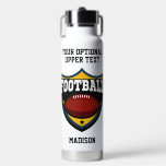 Custom Name & Text Football Logo Water Bottle<br><div class="desc">See my store for more items with this design.</div>
