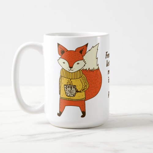 Custom name  text Fox Sake mugs