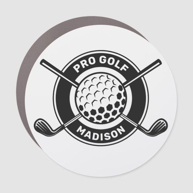 Custom Name & Text Golf Car Magnet (Front)