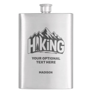 Custom Name & Text Hiking Flask