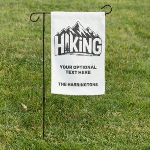 Custom Name & Text Hiking Garden Flag