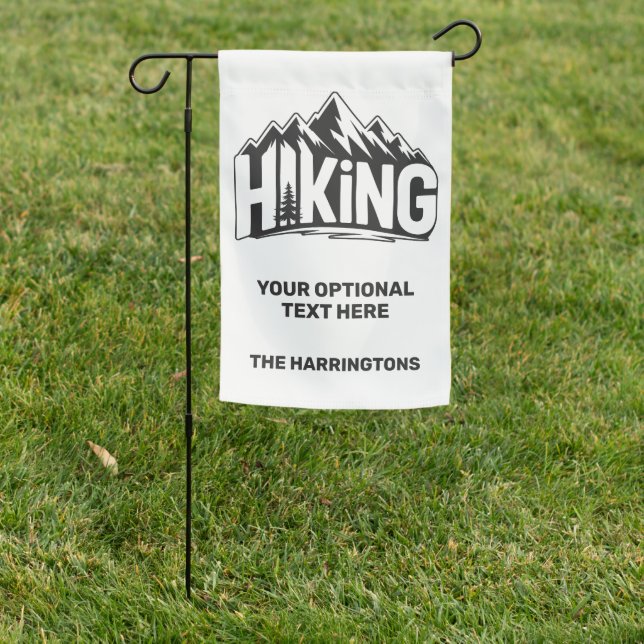 Custom Name & Text Hiking Garden Flag (In SItu)