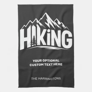 Custom Name & Text Hiking Kitchen Towel