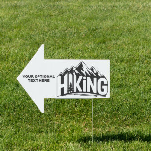 Custom Name & Text Hiking Sign
