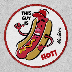 Custom Name & Text Hot Dog Patch