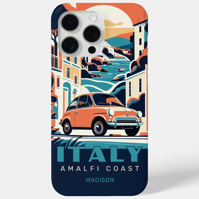Custom Name & Text Italy Case-Mate iPhone Case (Back)
