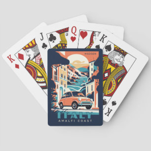 Custom Name & Text Italy Poker Cards
