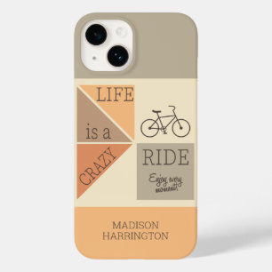 Custom Name / Text Life is a Crazy Ride Case-Mate iPhone 14 Case