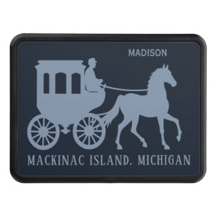 Custom Name & Text Mackinac Island Hitch Cover