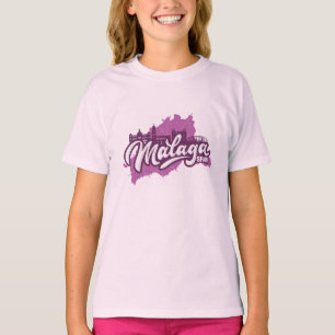 Custom Name / Text Malaga Spain T-Shirt