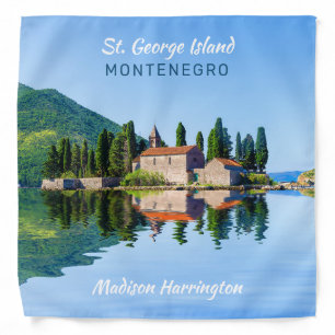 Custom Name & Text Montenegro Bandana