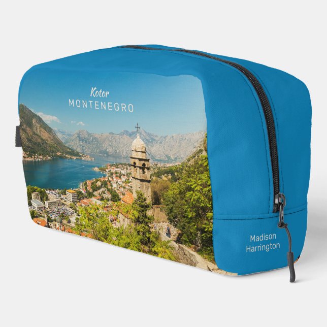 Custom Name & Text Montenegro Dopp Kit (Right Corner)