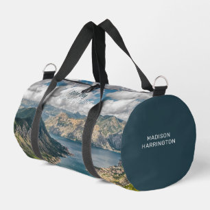 Custom Name & Text Montenegro Duffle Bag