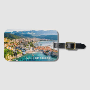 Custom Name & Text Montenegro Luggage Tag