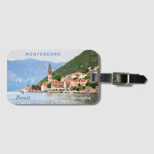 Custom Name & Text Montenegro Luggage Tag