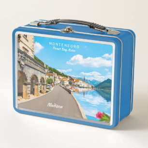 Custom Name & Text Montenegro Metal Lunch Box