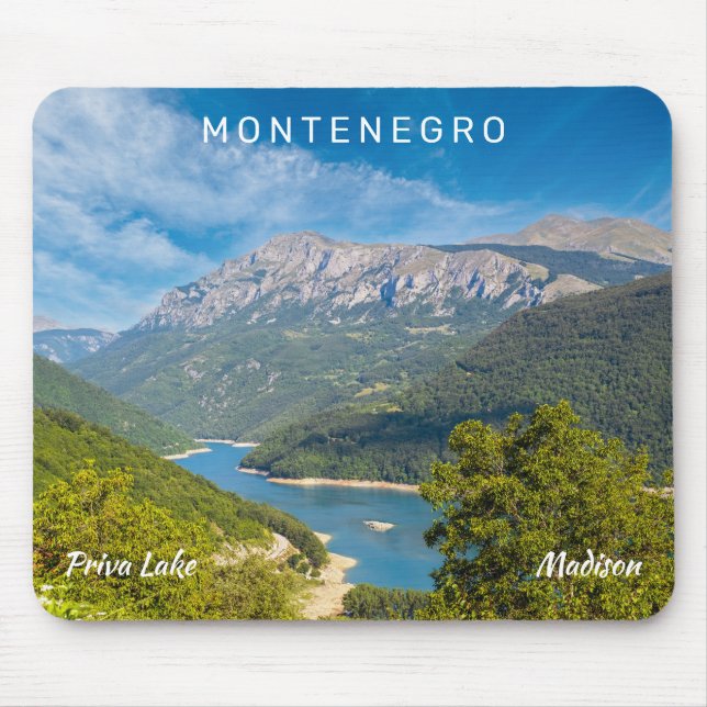 Custom Name & Text Montenegro Mouse Pad (Front)