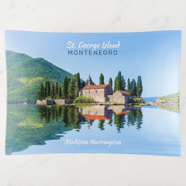 Custom Name & Text Montenegro Trinket Tray (Front)