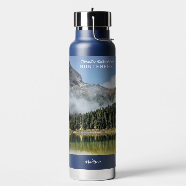 Custom Name & Text Montenegro Water Bottle (Left)