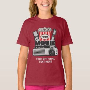 Custom Name & Text Movie Time T-Shirt